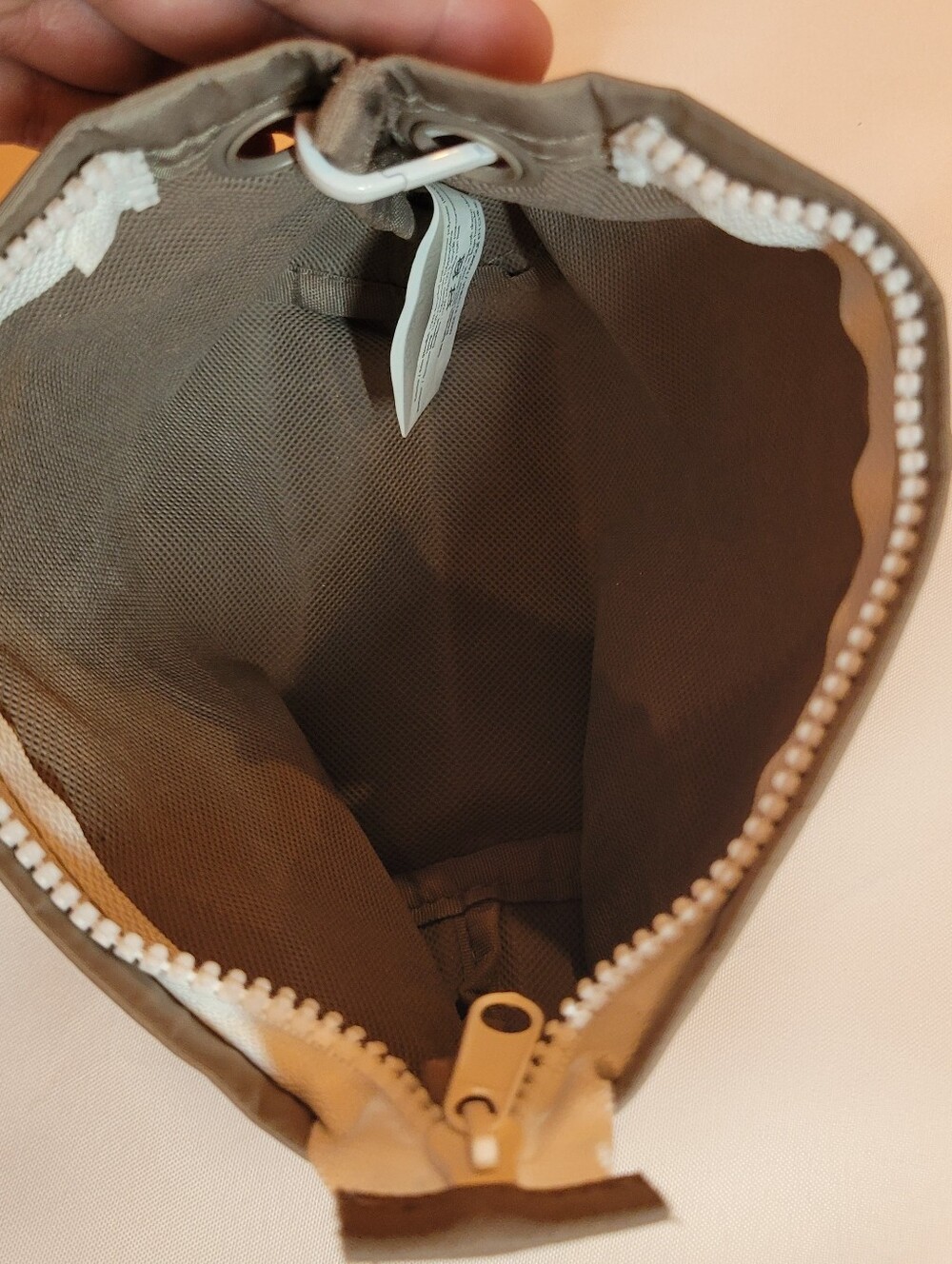 Living Proof Cosmetic Wrist Pouch Taupe - Picture 5 of 6